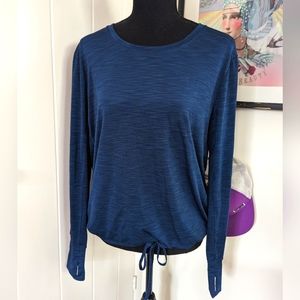 Athleta Blue Long Sleeve Top
